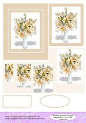 Vase of Lilies Design Stacker Sheet