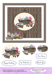 Prefered 8x8 Card with Oval Stacker Design Sheet