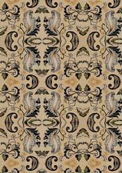 Autumn Themed Leaves with Flourishes Backing Paper