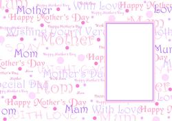 Mother's Day Text A5 Insert (portrait Card)
