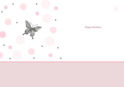 Butterfly Happy Birthday Insert