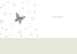 Happy Birthday Insert - Butterfly