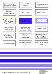 Text Toppers and Ribbon Strips - Royal Blue