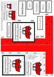 Folded L Card - Congratulations on Passing Your Driving Test