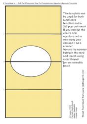 5x5 Card Template, Aperture Spinner and Pop Out Insert Template Sheet - 3 Templates in One with Lemon Plaid