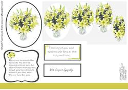 Sympathy Pyramid Stacker Card with Sentiment Mask