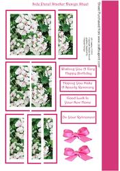 Side Panel Sacker Design Sheet of Watercoloured Impatients