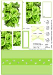 Rose Feathered Edge Step by Step Pyramid Stacker Design
