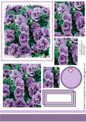 Purple Petunia Pyramid Stacker Design Sheet