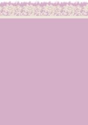 Lace Edge Vellum, Insert or Backing Paper Dusky Pink