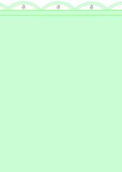 Mint Green Vellum/ Insert or Backing Paper Lace Edge