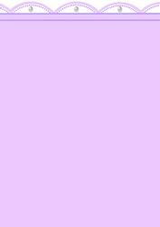Lilac Lace Edge with Pearls Vellum Insert or Backing Paper