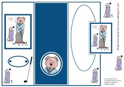 Golf Trifold Card