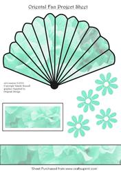 Turquoise Oriental Fan Project Sheet