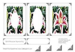 Inverted Stargazer Lily Design Sheet Simple But Elegant