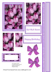 Framed Tulips Pyramid Stacker Design Sheet
