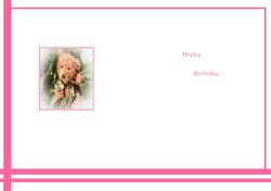 Teddy Bear Out and About Vellum or Insert