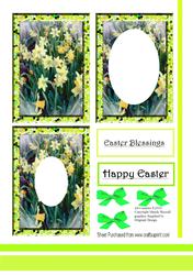 Daffodil -easter Tunnel Sheet / Invertage Design Sheet