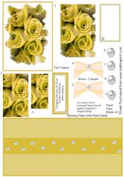 Fabulous Floral Golden Wedding Anniversary Feathered Edge Py