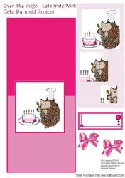 Over the Edge Spike Card - Celebrate with Cake