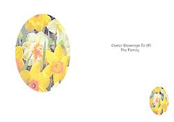Easter Insert of Narcissus - Easter Blessings to All the Fam