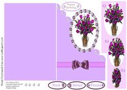 Cut Fold and Create Pearls and Lilac Amethyst Encrusted Tul