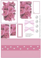 Pink Roses and Pearls Pyramid Design Sheet