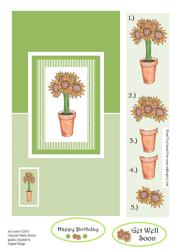 From the Heart Range - Over the Edge Sunflower Topiary