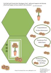 Cut Fold and Create Your Unisex Pentagon Card