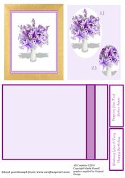 Lilac Lilies Pyramid Design Sheet