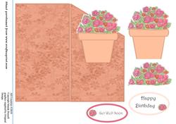 Cut Fold and Create Flower Pot