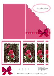 From the Heart Cut, Fold & Create Floral Pyramid Quick Card