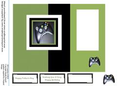 Father's Day Fold Back Gamestation Design Sheet