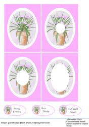 Pink Agapanthus Tunnel Sheet / Inverted Pyramid