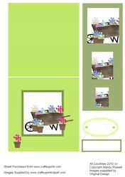 My Wheel Barrow Pyramid Project with Card Front