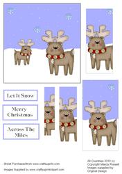 Cute Reindeer Pyramid Design Sheet