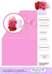 Floral Corner Card with Multi Text Toppers