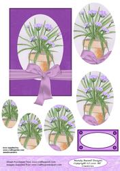 Hand Painted Agapanthus Pyramid Project Design Sheet
