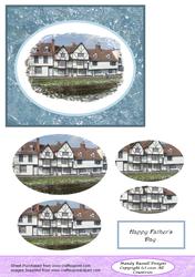Happy Fathers Day Pyramid Card Design Sheet