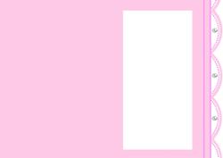 Pale Pink Faux Lace Edge A5 Insert