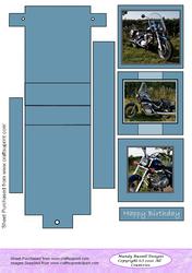 Biking Mad Waterfall Card Design Sheet