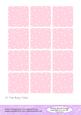2 Inch Tea Bag Tiles Pink with White Spots