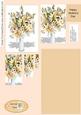 Peach Lilies Pyramid Stacker Design Sheet