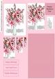 Dusky Pink Vase of Lilies Pyramid Stacker Design Sheet
