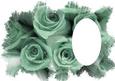 Rose with Feathered Edge Vellum or Insert
