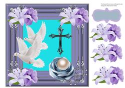 Blessing Cross Decoupage Card