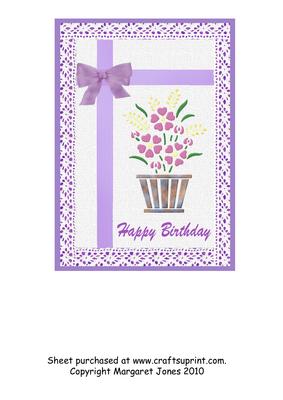 Vase of Flowers Quick Card Front