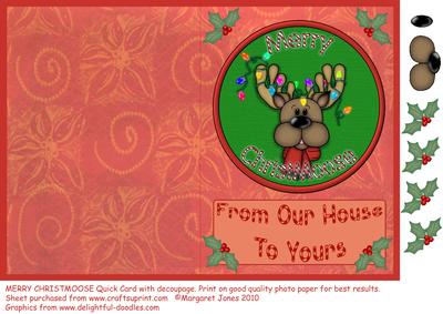 Merry Christmoose from Our House to Your House