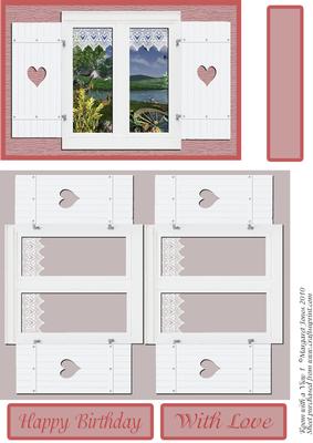 Room with a View 1 Quick Card with Decoupage