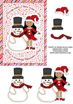 Frosty and Friend Quick Card